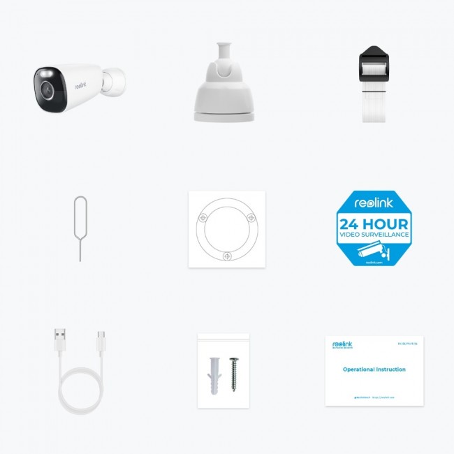 Reolink Argus Series B340 - 5MP Standalone Outdoor Battery Camera, 5/2.4 GHz Wi-Fi, Smart Detection, Color Night Vision Reolink Argus Series B340 - 5MP Standalone Outdoor Battery Camera, 5/2.4 GHz Wi-Fi, Smart Detection, Color Night Vision