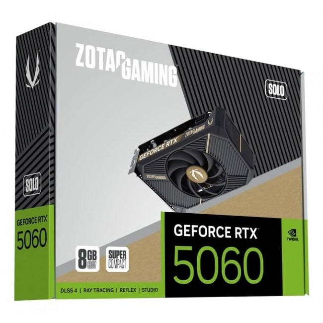 Zotac GAMING GeForce RTX 5060 SOLO NVIDIA 8 GB GDDR7 Zotac GAMING GeForce RTX 5060 SOLO NVIDIA 8 GB GDDR7