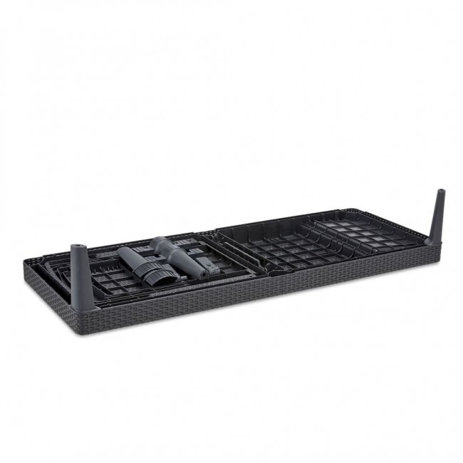 KETER POLY RATTAN LOUNGER JAIPUR GRAPHITE