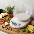Esperanza EKS007 Kitchen scale with a bowl. White Electronic kitchen scale Esperanza EKS007 Kitchen scale with a bowl. White Electronic kitchen scale