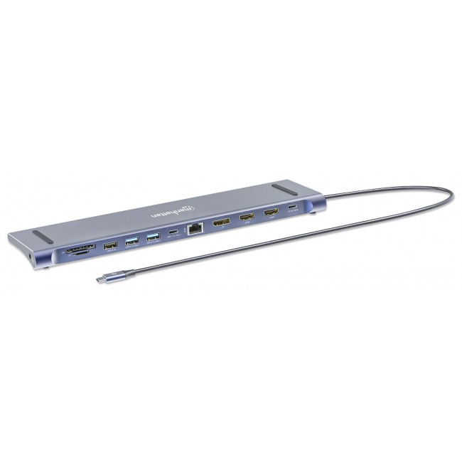 Docking Station 12-in-1 4K HDMI DP USB-A