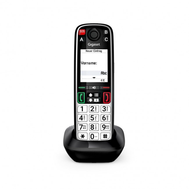 Gigaset EASY 500HX Analog/DECT telephone Caller ID Black, Silver