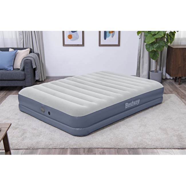 Bestway Tritech Air Mattress Queen with Rechargeable Pump 2.03 m x 1.52 m x 36 cm
