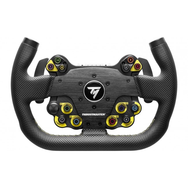 Thrustmaster EVO Racing 31U Leather Black, Yellow Steering wheel Analogue / Digital PC, PlayStation 4, PlayStation 5, Xbox One, Xbox One S, Xbox One X, Xbox Series S, Xbox Series X