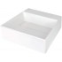 Granite countertop washbasin with a place for a tap - with a grille
