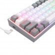 REDRAGON K617-RGB Fizz RGB White/Grey keyboard USB Grey, White