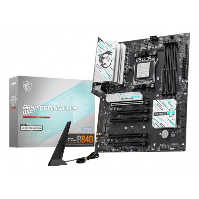 MSI B840 GAMING PLUS WIFI motherboard AMD B840 Socket AM5 ATX MSI B840 GAMING PLUS WIFI motherboard AMD B840 Socket AM5 ATX