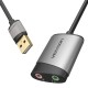 Vention USB External Sound Card 0.15M Gray Metal Type Vention USB External Sound Card 0.15M Gray Metal Type