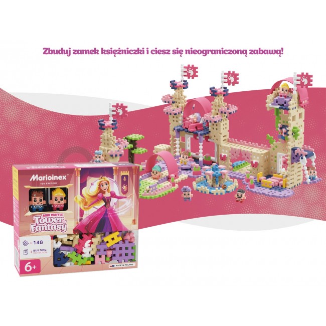 MARIOINEX Mini Waffle Princess Fantasy Tower Building Blocks, 148 pieces MARIOINEX Mini Waffle Princess Fantasy Tower Building Blocks, 148 pieces