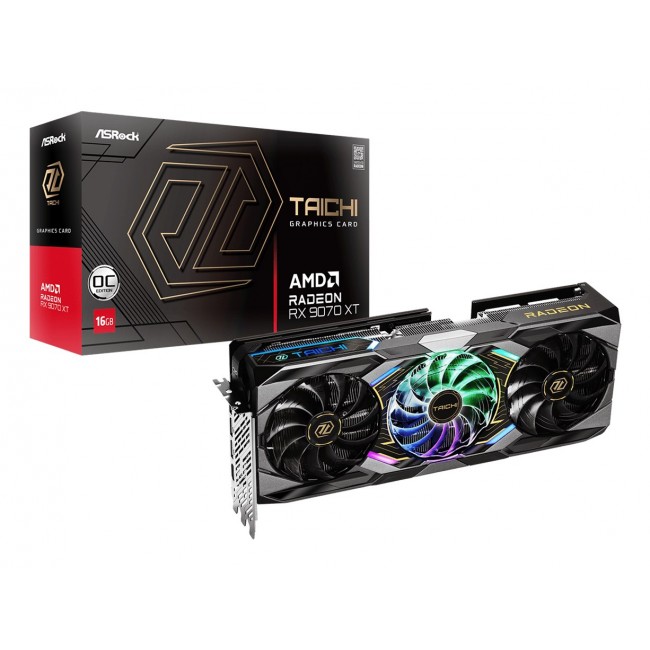 Asrock Taichi Radeon RX 9070 XT OC AMD 16 GB GDDR6 graphics card Asrock Taichi Radeon RX 9070 XT OC AMD 16 GB GDDR6 graphics card