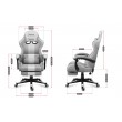 HUZARO FORCE 4.7 WHITE MESH GAMING CHAIR HUZARO FORCE 4.7 WHITE MESH GAMING CHAIR