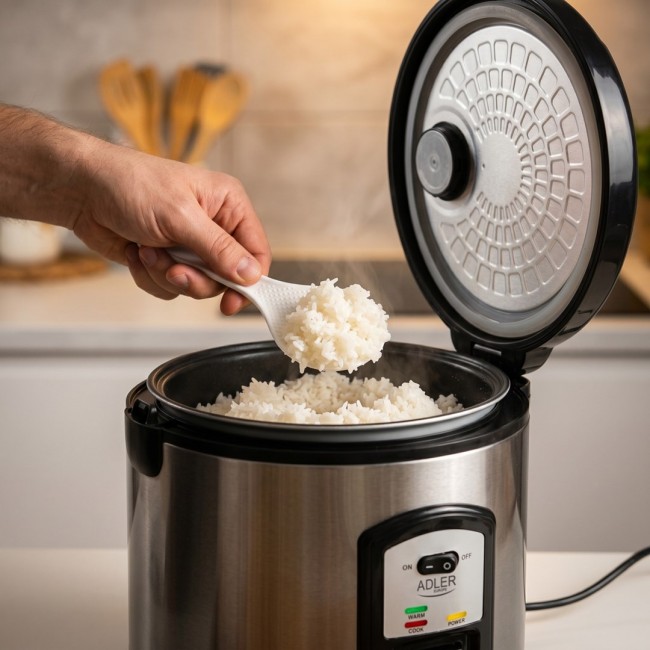 Adler AD 6406 rice cooker Black,Stainless steel 1000 W