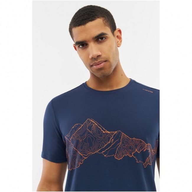 T-shirt męski VIKING Lenta Bamboo Light Man niebieski XXL