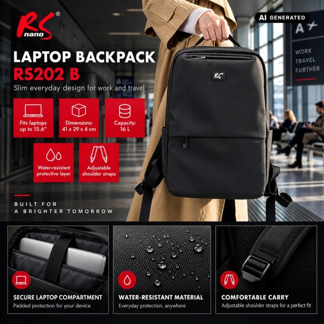 NanoRS Laptop Backpack, 15.6