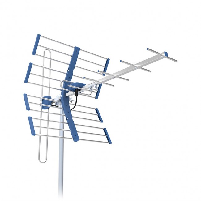 TV ANTENNA DVB-T/T2 VHF/UHF TT W19 Silver COMBO 5G Protected Telkom Telmor TV ANTENNA DVB-T/T2 VHF/UHF TT W19 Silver COMBO 5G Protected Telkom Telmor
