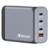 Verbatim GNC-200 GaN Charger 200W with 2 x USB-C PD 100W / 1 x USB-C PD 65W / 1 x USB QC 3.0 (EU/UK/US)