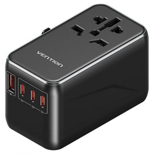 Adapter with Vention 100W charger 1xUSB-A 3xUSB-C Adapter with Vention 100W charger 1xUSB-A 3xUSB-C