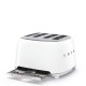 Toaster Smeg for 4 slices, white