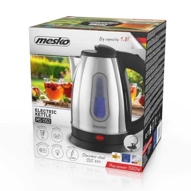 Mesko MS 1353 Metal Electric Kettle 1.8 L