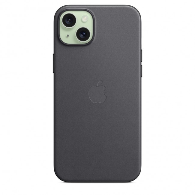 Apple iPhone 15 Plus FineWoven Case with MagSafe - Black Apple iPhone 15 Plus FineWoven Case with MagSafe - Black