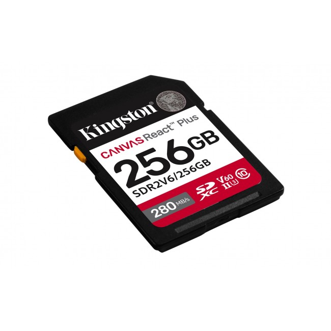 Kingston Canvas React Plus | 256 GB | SD | Flash memory class 10 Kingston Canvas React Plus | 256 GB | SD | Flash memory class 10