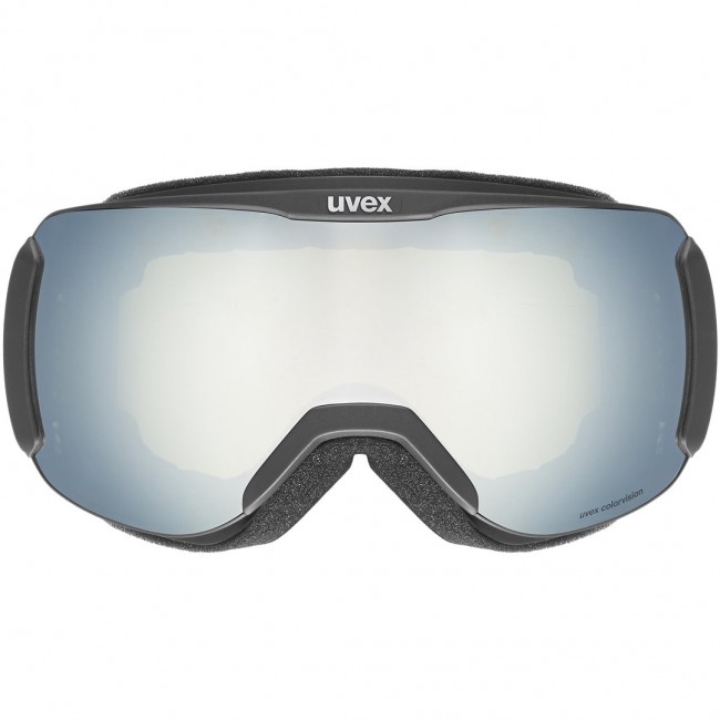 Uvex Downhill 2100 CV winter sport goggles Black Unisex White Spherical lens