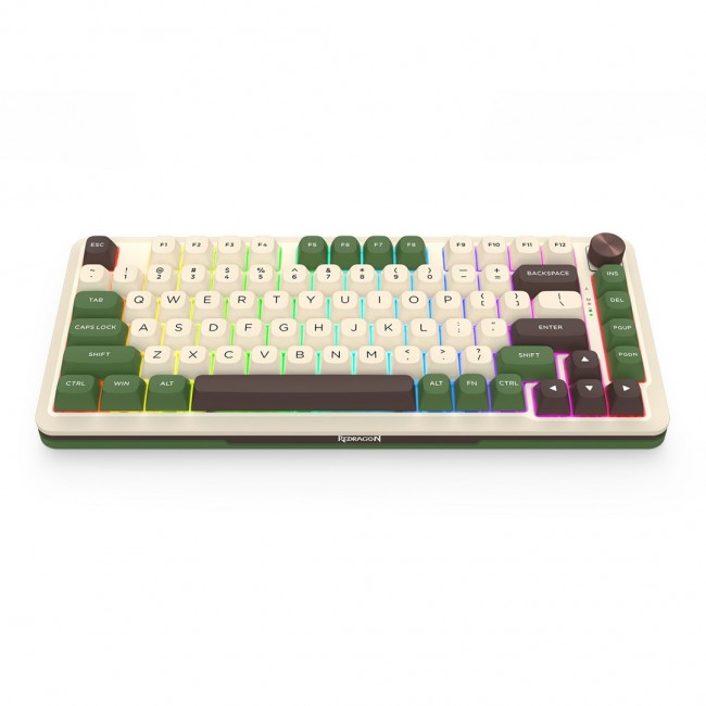 REDRAGON K681CGC-RGB-PRO Cyrus keyboard USB + RF Wireless + Bluetooth White, Green