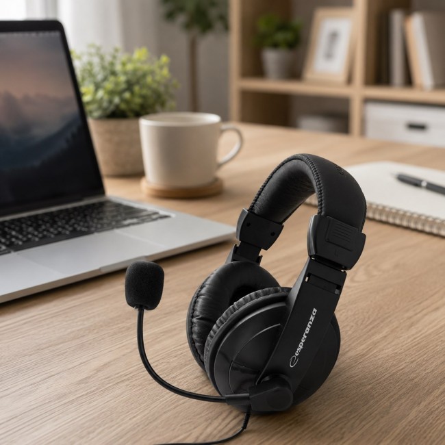 Esperanza EH103 headphones/headset Head-band Black Esperanza EH103 headphones/headset Head-band Black