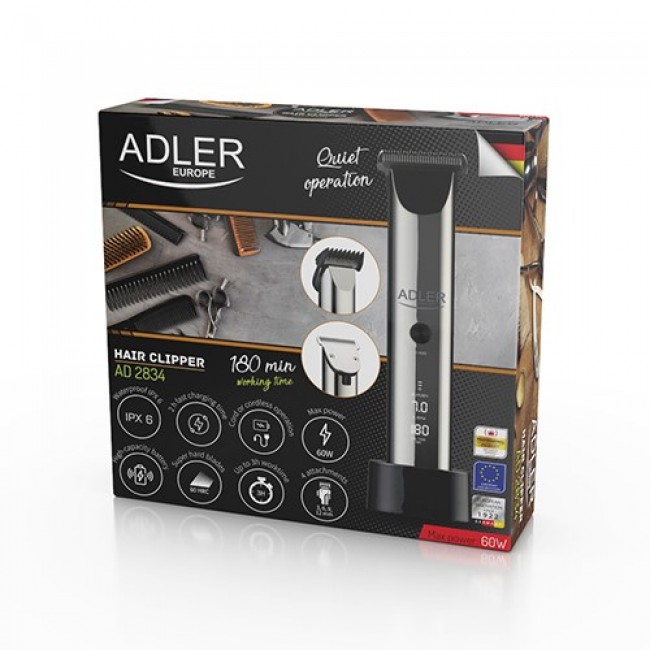 Adler AD 2834 hair clipper Silver