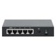 Gigabit 5xPoE Passthrough Switch powered by PoE or AC, 68W