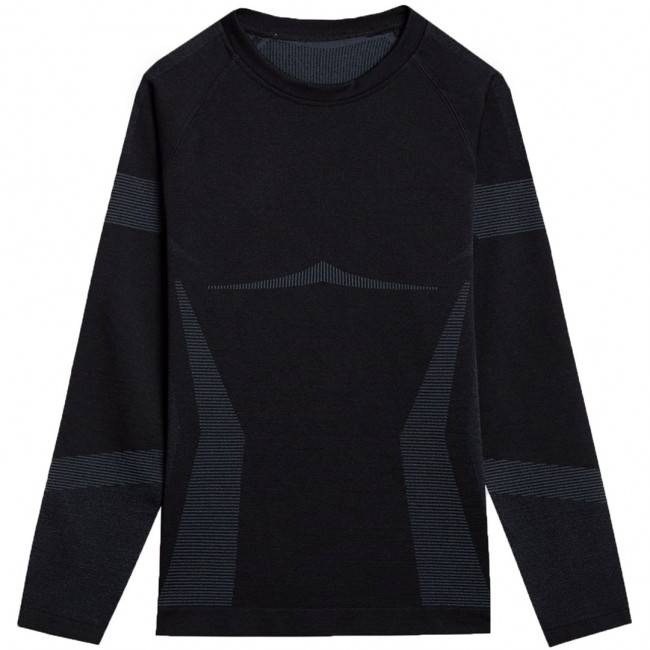 Women's thermoactive sweatshirt 4F F113 deep black 4FAW23USEAF113 20S M/L Women's thermoactive sweatshirt 4F F113 deep black 4FAW23USEAF113 20S M/L