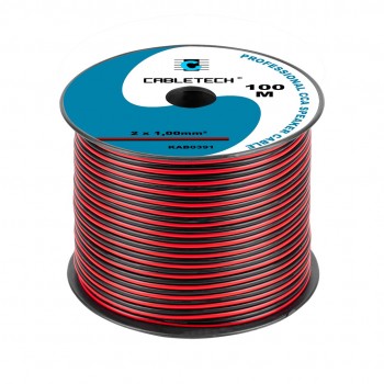 CCA 1.0mm Speaker Cable Black-Red