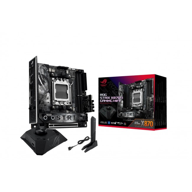 ASUS ROG STRIX X870-I GAMING WIFI AMD X870 socket AM5 mini ITX motherboard ASUS ROG STRIX X870-I GAMING WIFI AMD X870 socket AM5 mini ITX motherboard