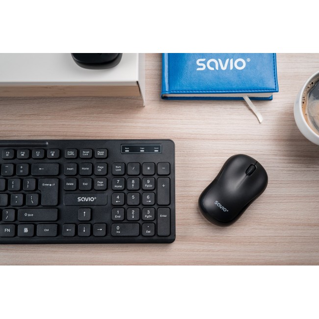 Savio KB-02 keyboard Home/Office USB QWERTY Black Savio KB-02 keyboard Home/Office USB QWERTY Black