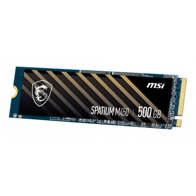 MSI Spatium M450 PCIe 4.0 NVMe M.2 500GB PCI Express 4.0 3D NAND MSI Spatium M450 PCIe 4.0 NVMe M.2 500GB PCI Express 4.0 3D NAND