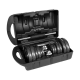 REBEL ACTIVE Adjustable dumbbells in a case 20 kg with a bar