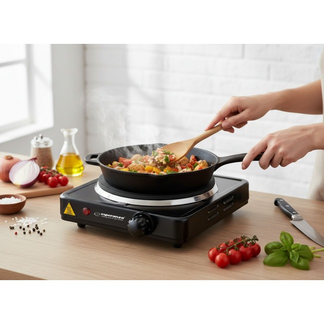 Esperanza EKH002K hob Black Sealed plate 1 zone(s)