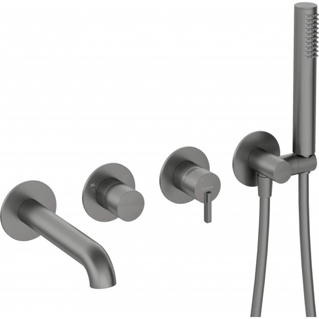 4-hole concealed bathtub mixer