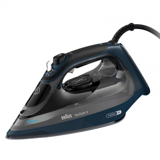 Braun TexStyle 9 0127409002 iron Steam iron EloxalPlus soleplate 3200 W Dark Blue Braun TexStyle 9 0127409002 iron Steam iron EloxalPlus soleplate 3200 W Dark Blue