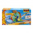 Hot Wheels Action Rapid Launch & Loop Playset with 1:64 Scale Die-Cast Toy Car, Crash & Track Set