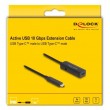 DeLOCK 80028 USB cable USB 3.2 Gen 2 (3.1 Gen 2) 5 m USB C Black