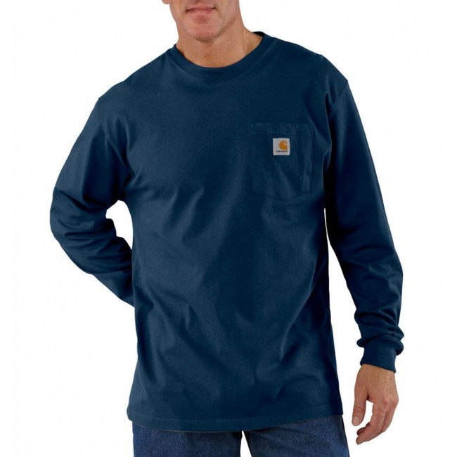 Carhartt Heavyweight T-Shirt L/S Navy