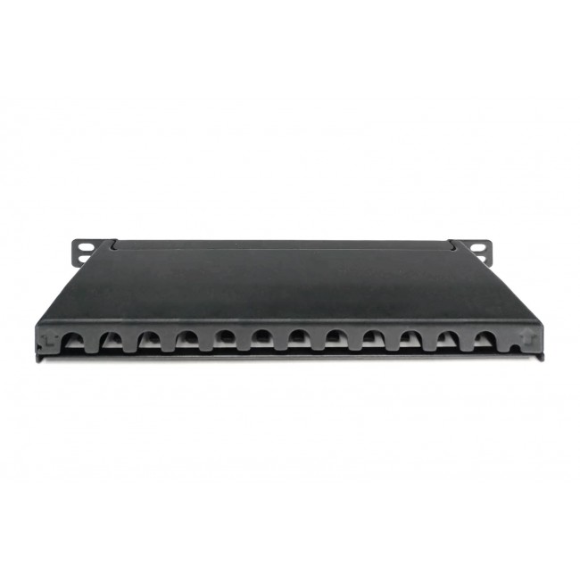 Digitus CAT 6A Slim Patch Panel, shielded, 12-port, 0.5 U, 10