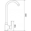 Kitchen faucet PYRAMIS BELLO PLUS black