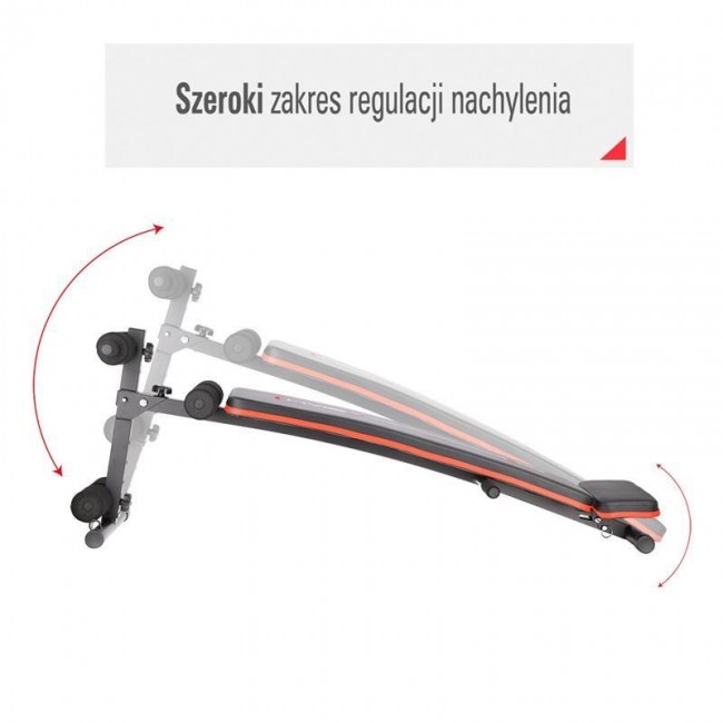 HMS Fitness L1110 Adjustable weight training bench Adjustable seat Home Black