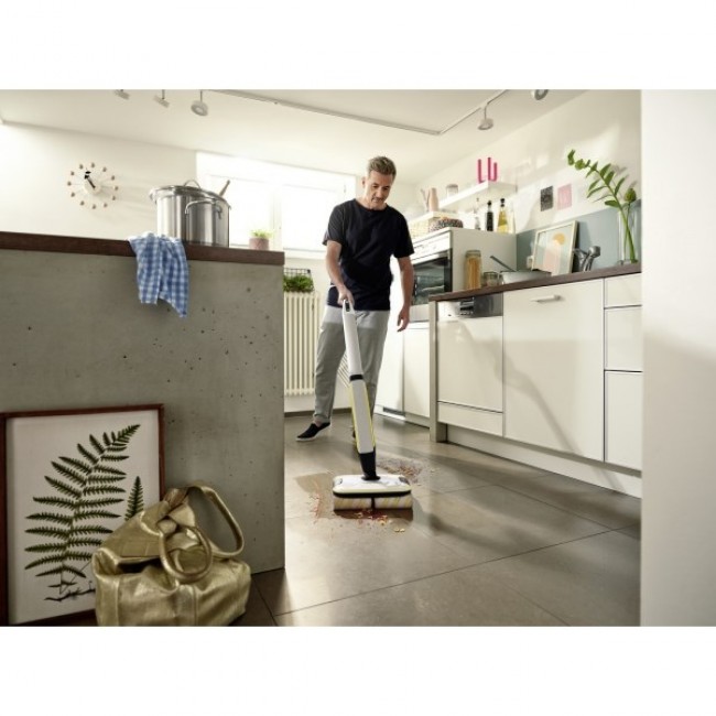 K rcher FC 7 CORDLESS Electric broom Battery Wet Bagless Black, White, Yellow 2.85 Ah
