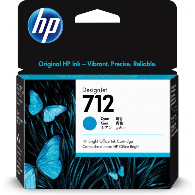 HP 712 - cyan - original - DesignJet - HP 712 - cyan - original - DesignJet -