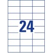 Avery 3474 self-adhesive label Rectangle Permanent White 2400 pc(s)
