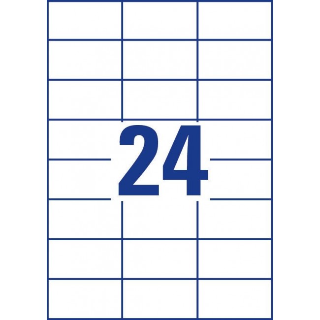Avery 3474 self-adhesive label Rectangle Permanent White 2400 pc(s)