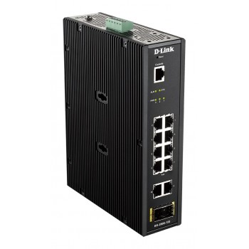 D-Link 12-Port L2 Industrial Smart Managed Switch with 10 x 1GBaseT(X) & 2 x SFP